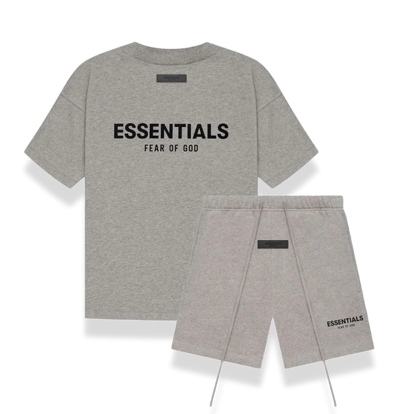 FEAR OF GOD ESSENTIALS DARK OATMEAL SUMMER SET