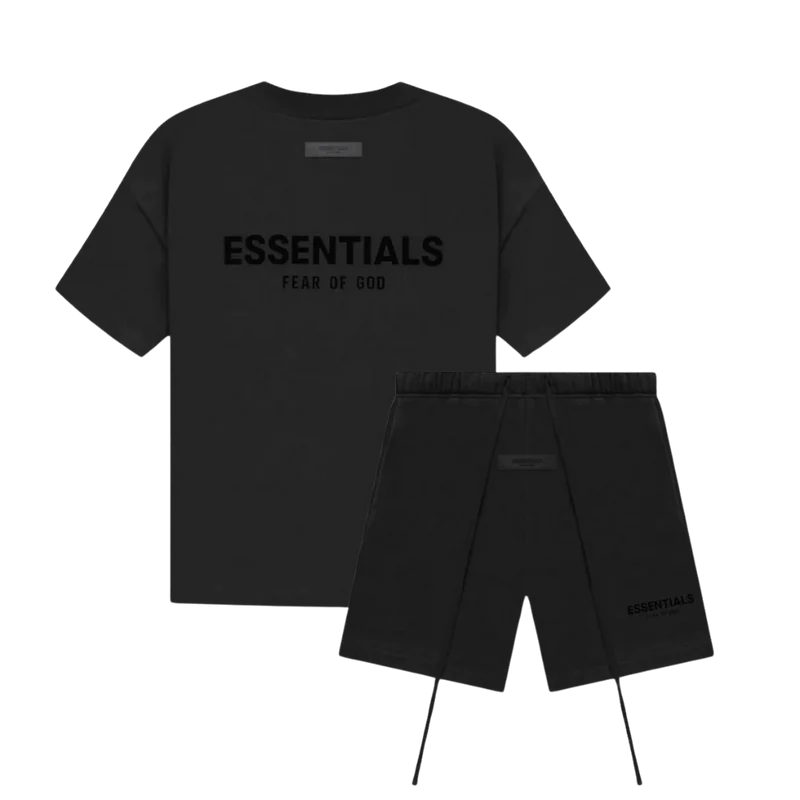 FEAR OF GOD ESSENTIALS BLACK LIMO SUMMER SET