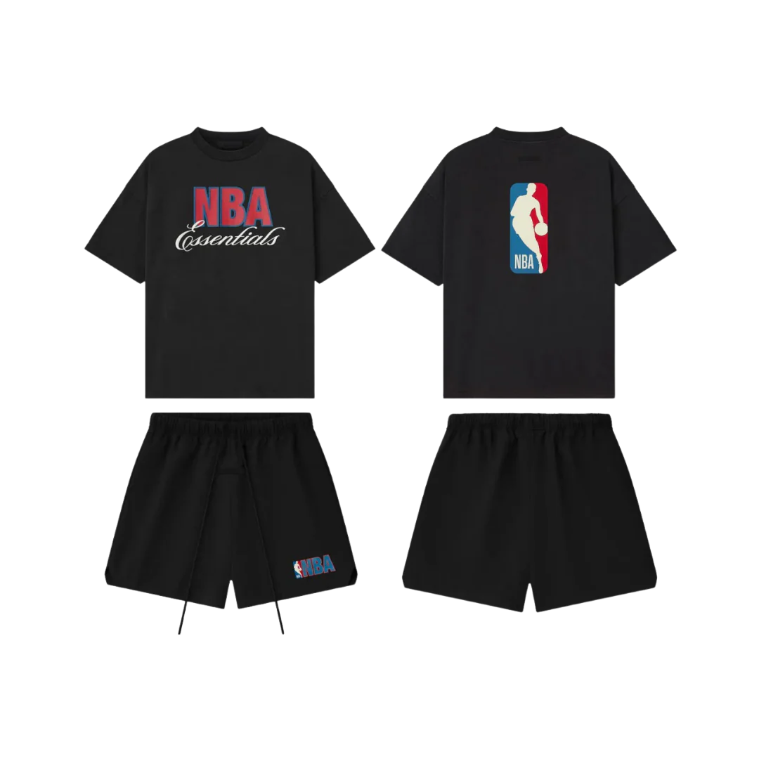 Fear of God Essentials NBA 90's Black FW25 Summer Set