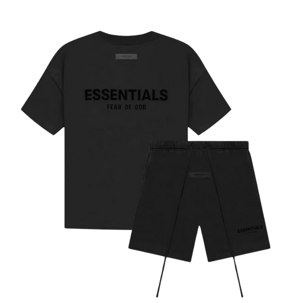 FEAR OF GOD ESSENTIALS BLACK LIMO SUMMER SET