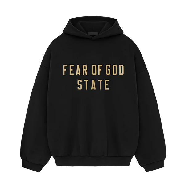 FEAR OF GOD ESSENTIALS FW24 BLACK YELLOW STATE FULL SET