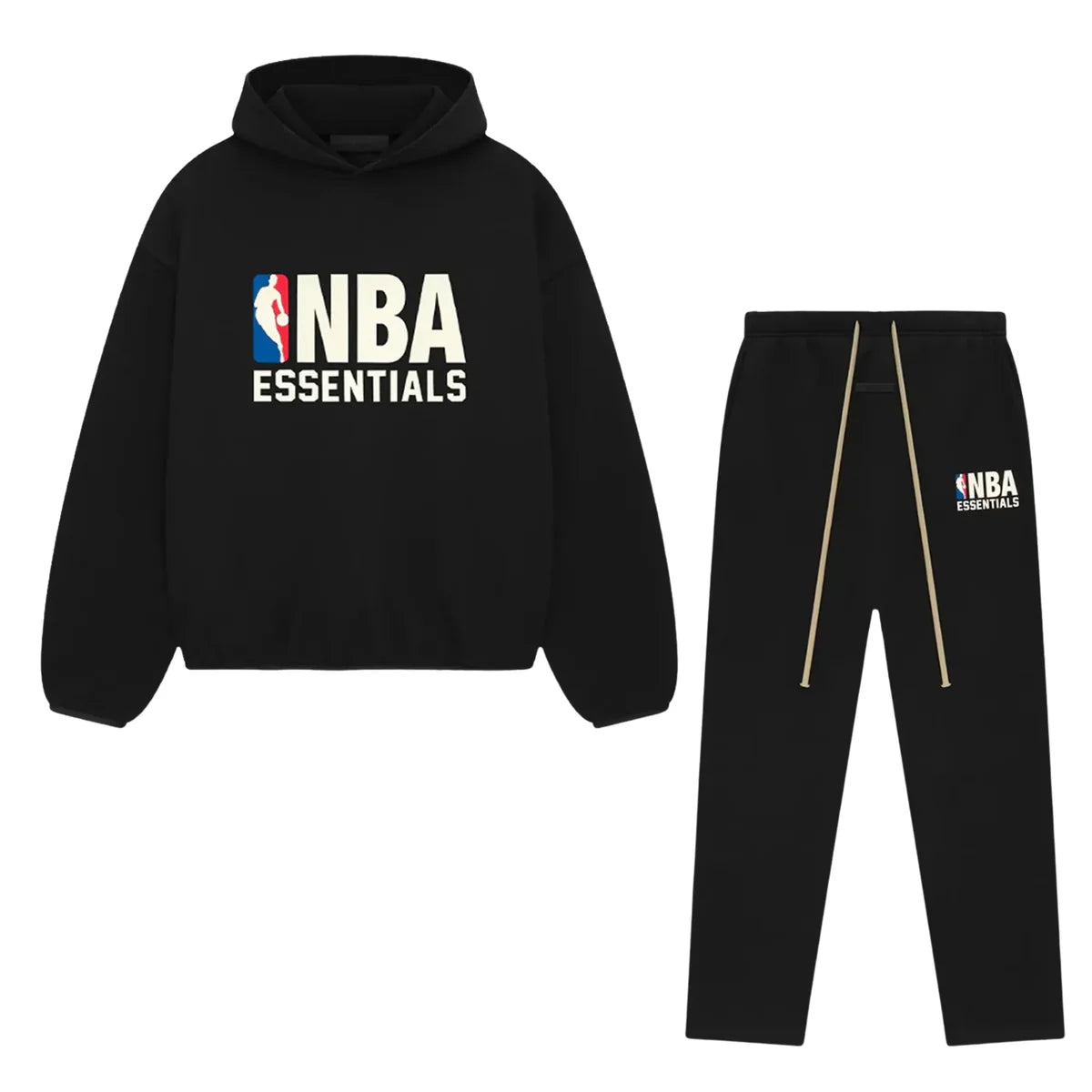 FEAR OF GOD ESSENTIALS NBA BLACK WHITE FULL SET