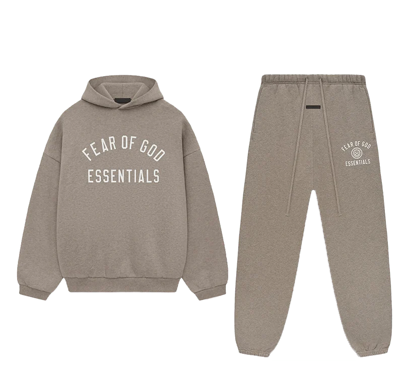 FEAR OF GOD ESSENTIALS FLEECE HEATHER GRAY FW24