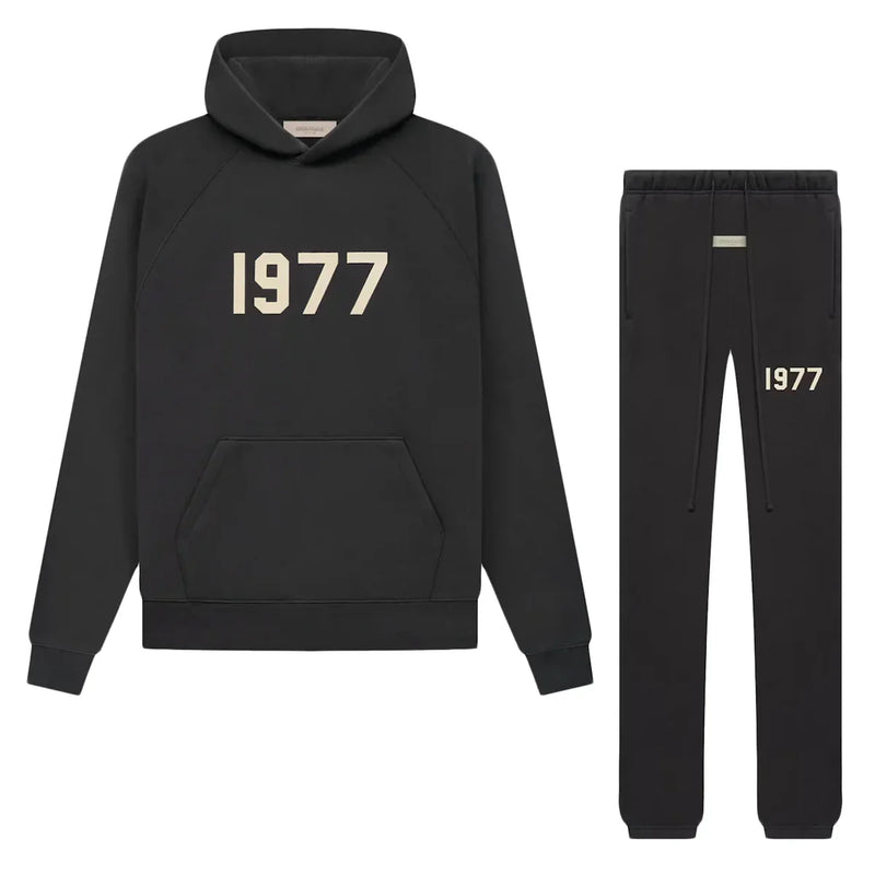 FEAR OF GOD ESSENTIALS 1977 IRON BLACK FULL SET