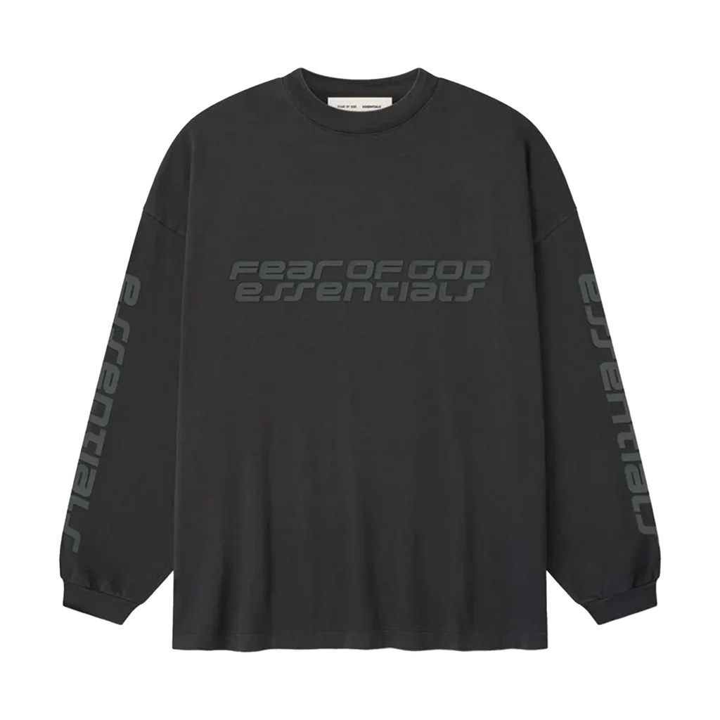 FEAR OF GOD ESSENTIALS LONG-SLEEVE T-SHIRT 90'S VINTAGE BLACK